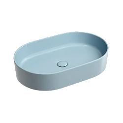 Раковина накладная Ceramica nova Element 600*380*122мм CN6048ML голубая матовая