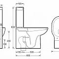 Бачок для унитаза BelBagno Bingo BB548T