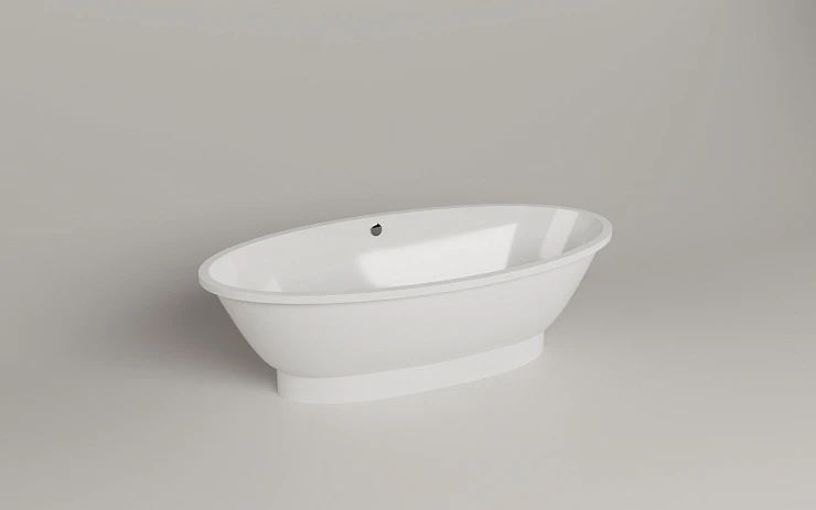 Ванна из искусственного камня ESSE JAMBA 188x94 EJAM1880 белая глянцевая