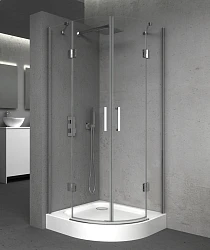 Душевой уголок Golden Frog 90x90см 6K1025 профиль хром, стекло прозрачное