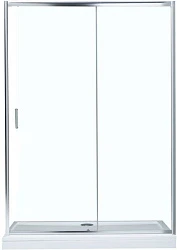Душевая дверь в нишу Aquanet 140см SD-1400A  профиль хром, стекло прозрачное