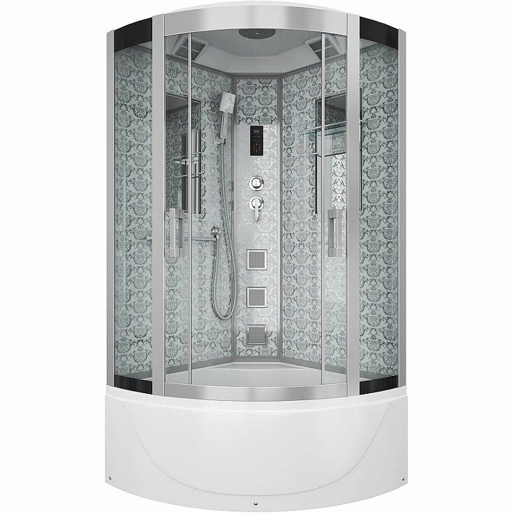 Душевая кабина Niagara Luxe 100x100см NGL-7710W профиль хром