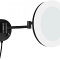 Косметическое зеркало Aquanet 1806DMB с подсветкой, черный
