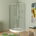 Тумба с раковиной AZARIO Magenta 110 CS00078394 под стиральную машину, левая, белая