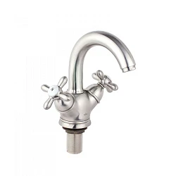 Смеситель для раковины Timo Ritz 0141FN silver серебро