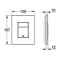 Кнопка смыва GROHE Skate Cosmopolitan 38732GL0 золотая глянцевая