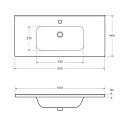 Раковина встраиваемая BelBagno 100см BB1000ETL белая