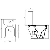 Чаша для унитаза напольного BelBagno JANICE BB124CP