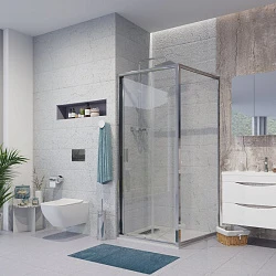 Душевой уголок Niagara Nova 90x90см NG-62-9A-A90 профиль хром, стекло прозрачное