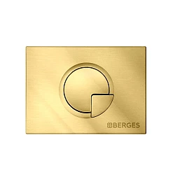 Кнопка смыва Berges Novum R9 040029 золото глянцевая