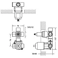 Скрытая часть Bravat Built-in D982CP-A-RUS