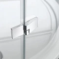 Душевой уголок Cezares Crystal 80x80см CRYSTAL-S-R-2-80-C-Cr профиль хром, стекло прозрачное