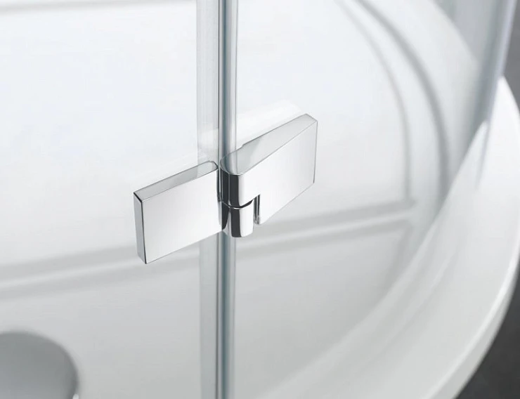 Душевой уголок Cezares Crystal 80x80см CRYSTAL-S-R-2-80-C-Cr профиль хром, стекло прозрачное