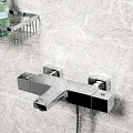 Термостатический смеситель Wasserkraft Alme 1511 Thermo для ванны с душем, хром