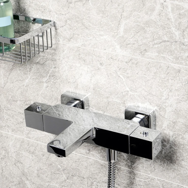 Термостатический смеситель Wasserkraft Alme 1511 Thermo для ванны с душем, хром