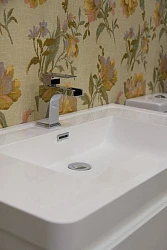 Тумба с раковиной BelBagno Ancona 80 белая глянцевая