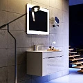 Тумба с раковиной Aqwella 5 stars Malaga 90 L белая