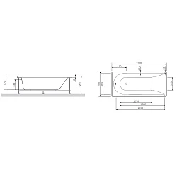 Каркас для ванны AM.PM Spirit W72A-170-070W-R2 серый
