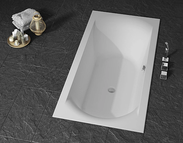 Акриловая ванна Riho Linares Velvet 180x80 B143001105 белая матовая