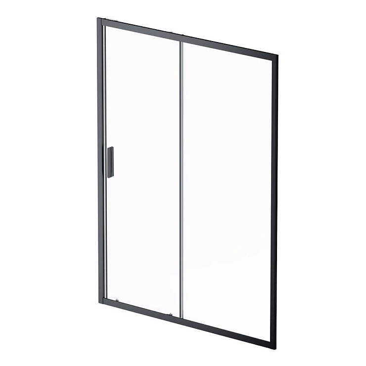 Дверь душевая в нишу AM.PM Gem 150см W90G-150-1-195BT профиль черный, стекло прозрачное