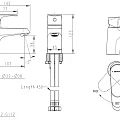 Смеситель для раковины Bravat Alfa F1120178CP хром