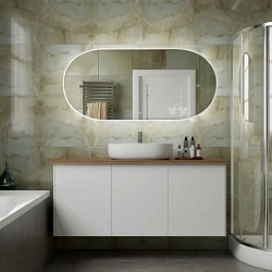 Зеркало Art&Max Bari 70 AM-Bar-700-1500-DS-F-White белый матовый