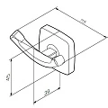 Крючок для полотенец AM.PM Gem A9035600 хром