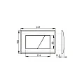 Кнопка смыва AlcaPlast M170 белая глянцевая