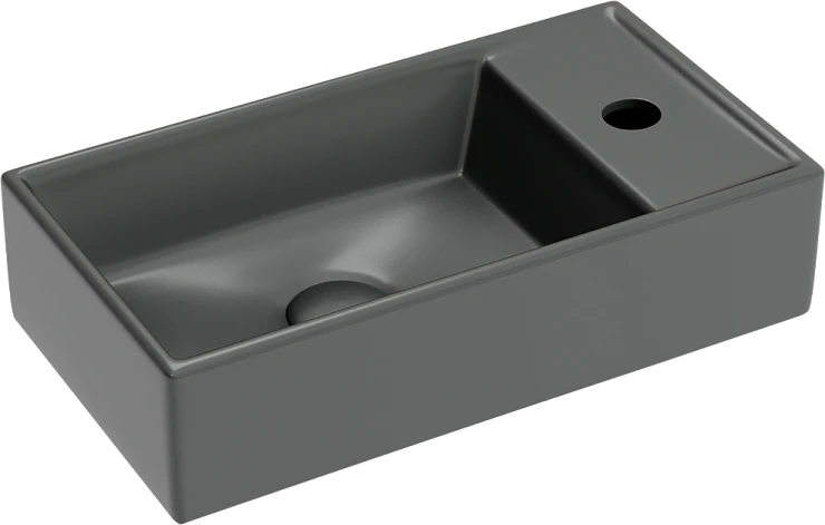 Раковина подвесная Ceramica Nova Element CN6051LMDH темный антрацит матовый
