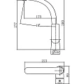 Смеситель Aquanet Arctic AF520-41СW для кухонной мойки