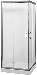 Душевой уголок Aquanet Alfa Cube 100x100см NAA1142 профиль хром, стекло прозра
