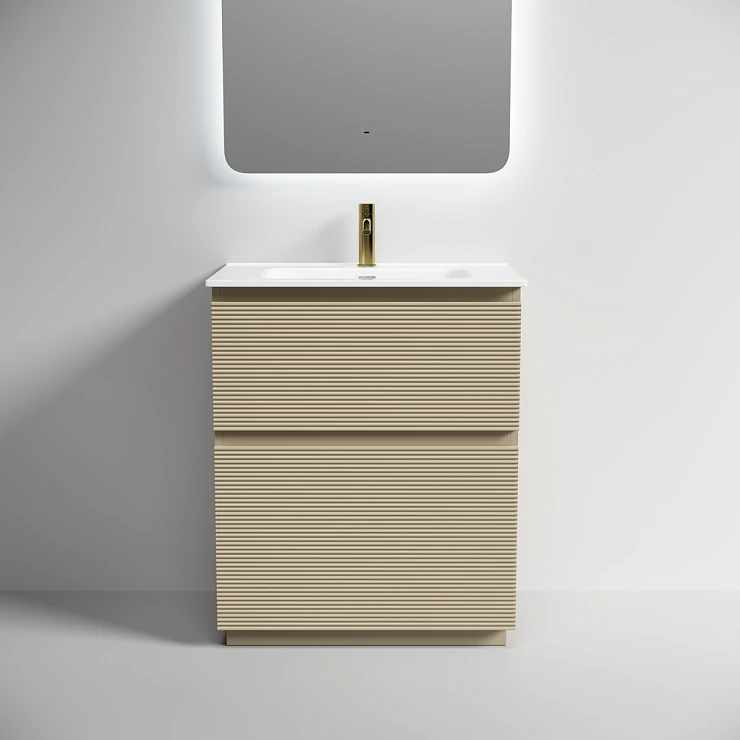 Тумба с раковиной Sancos Folk Floor 70 напольная, капучино