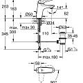 Смеситель для раковины Grohe Eurostyle 23709003 хром