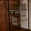 Душевая перегородка Riho Grid XL GB402 120см G004039121 профиль черный, стекло прозрачное