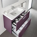 Тумба под раковину Roca Gap 80 ZRU9302877 белая глянцевая