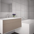 Тумба под раковину Cezares TITAN-I-900/530-1C-SWA белая глянцевая