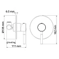 Смеситель для душа Wasserkraft Wern 4251 хром