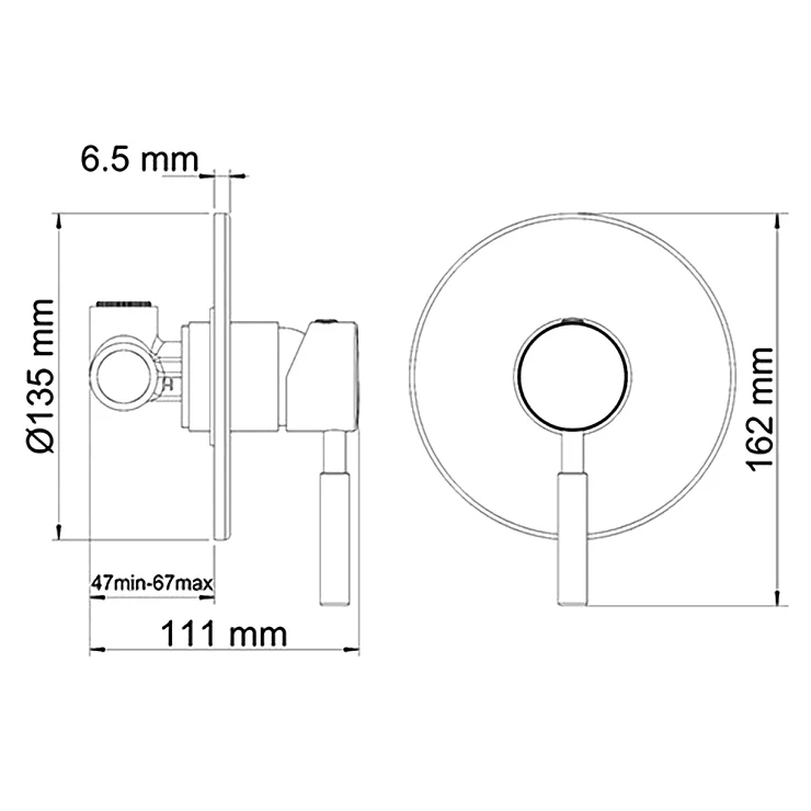 Смеситель для душа Wasserkraft Wern 4251 хром