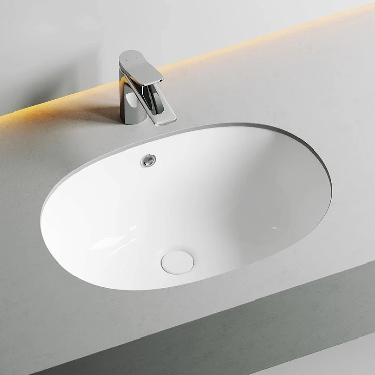 Раковина встраиваемая под столешницу Ceramica Nova Element 56.5см CN6044 белая