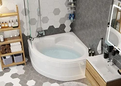 Акриловая ванна Vagnerplast Catalina mini 125x125 VPBA125CTM3X-04 белая глянцевая