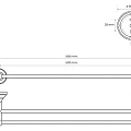 Полотенцедержатель Bemeta Kera 144704057 бронза 
