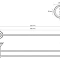 Двойной держатель полотенца Bemeta 144704057 бронза