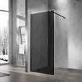 Душевая перегородка Vincea Walk-in 120см VSW-1H120CGB профиль черный матовый, стекло тонированное