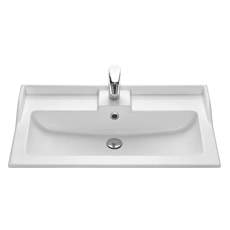 Раковина встраиваемая Aquaton Фабиа 80см 1A708031FB010 белая