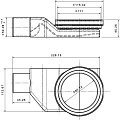 Душевой лоток Pestan Betto Line 75 13702511 хром