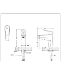 Смеситель для раковины Bravat Art F175109G золото