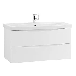 Тумба под раковину BelBagno Marino 100 MARINO-CER-1000-2C-SO-BL-P белая глянцевая