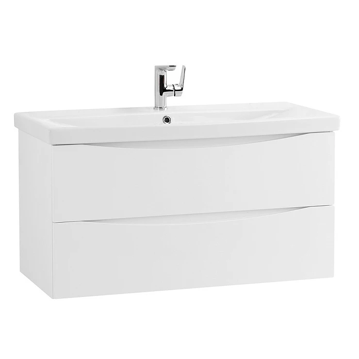Тумба под раковину BelBagno Marino 100 MARINO-CER-1000-2C-SO-BL-P белая глянцевая