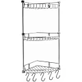 Полка Wasserkraft K-1233 3-ярусная, угловая, хром
