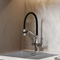 Смеситель для кухни Sancos Orta SC4008CH хром/черный